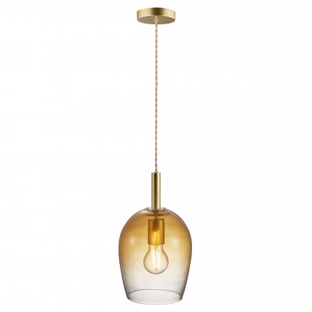 Nordlux Uma 18 Pendelleuchte Bernstein mit mundgeblasenem Glasschirm